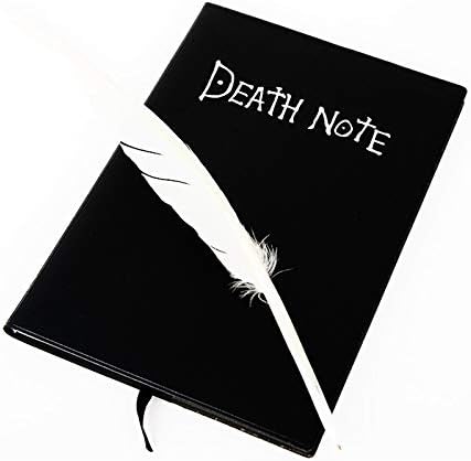Death Note Inspired Notebook with Feather Pen