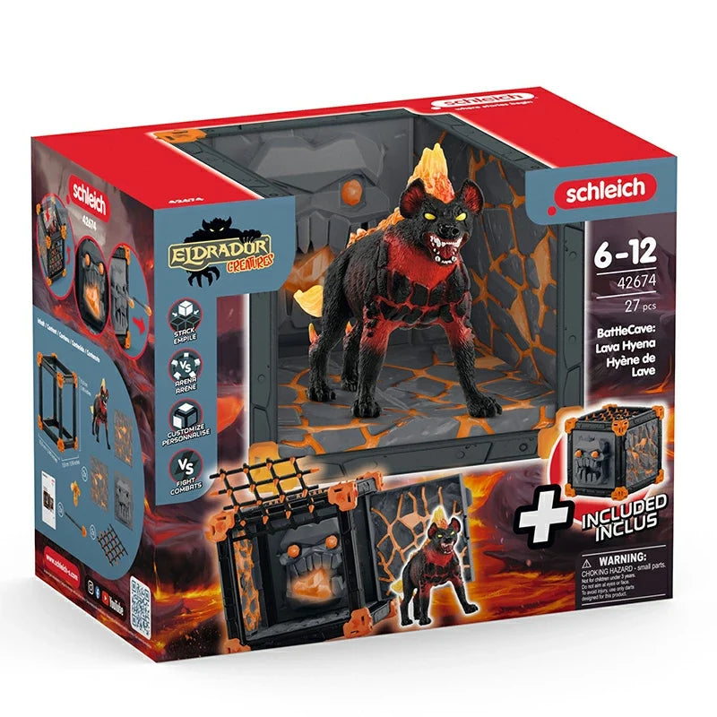 Schleich Eldrador BattleCube Lava Hyena Figure Set