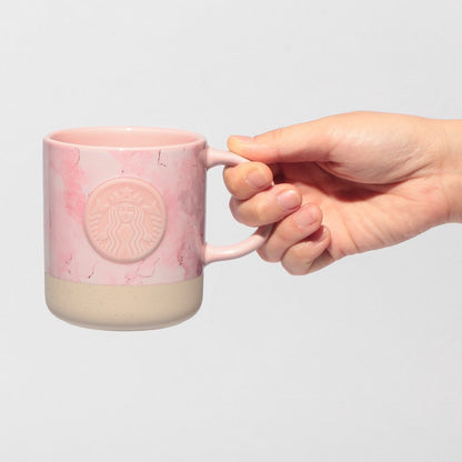 Starbucks Japan Sakura 2026 Marble Ceramic Mug 355ml