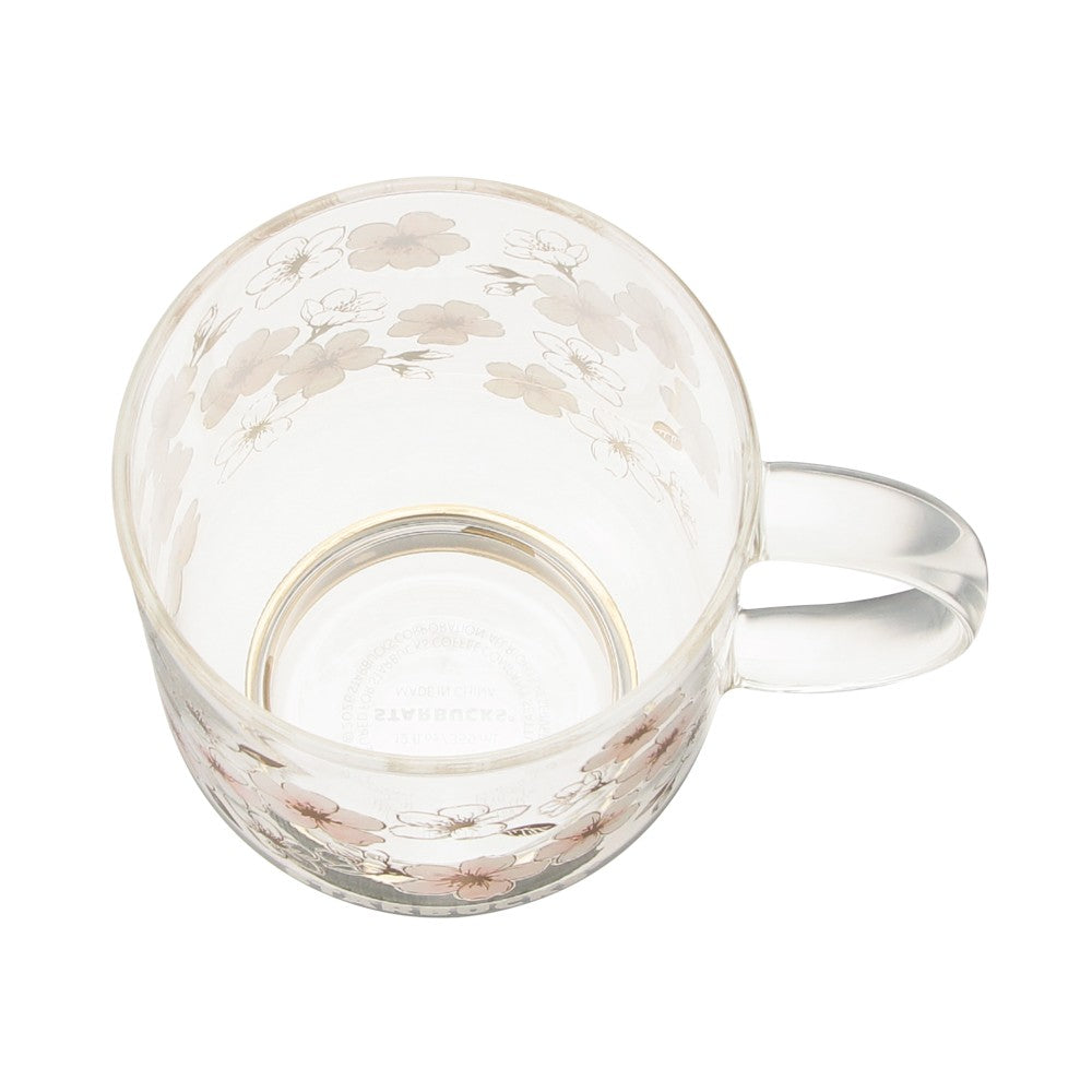 Starbucks Japan Sakura 2026 Heat-Resistant Glass Mug Gold 355ml