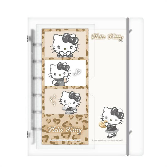 Hello Kitty Sukipeta Sticker Binder Black Collection Book