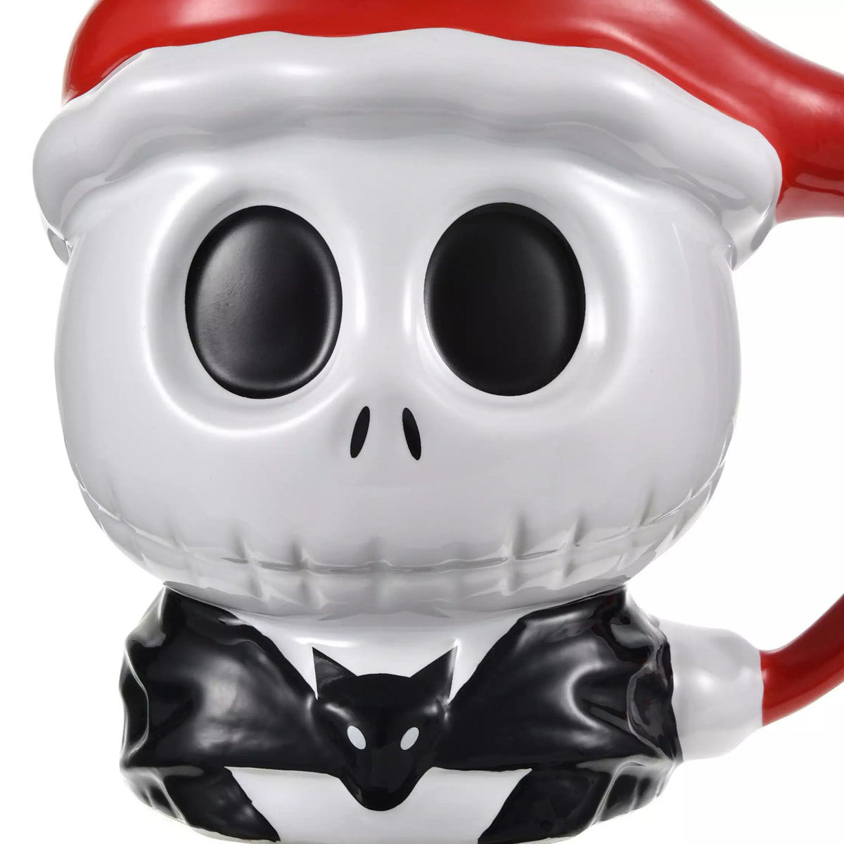 Tim Burton’s The Nightmare Before Christmas Jack Skellington 3D Ceramic Mug with Santa Hat Handle