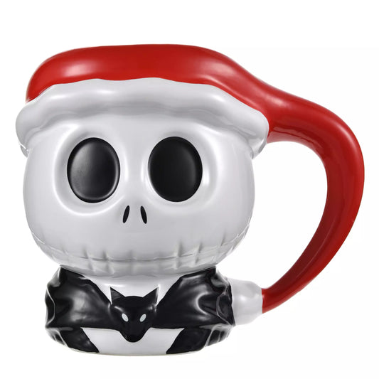 Tim Burton’s The Nightmare Before Christmas Jack Skellington 3D Ceramic Mug with Santa Hat Handle