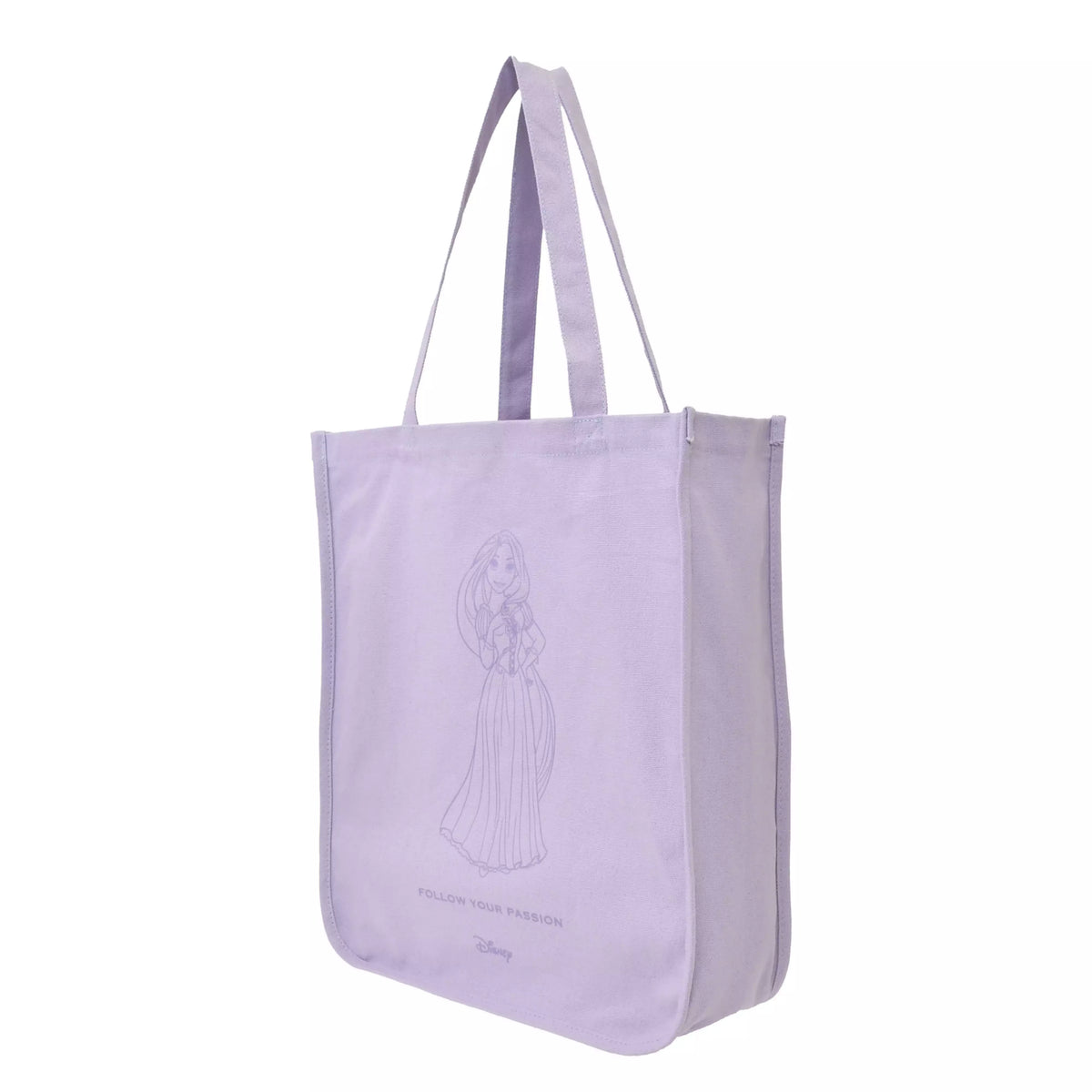Rapunzel Basic Logo Tote Bag – Disney Princess Casual Cotton Tote