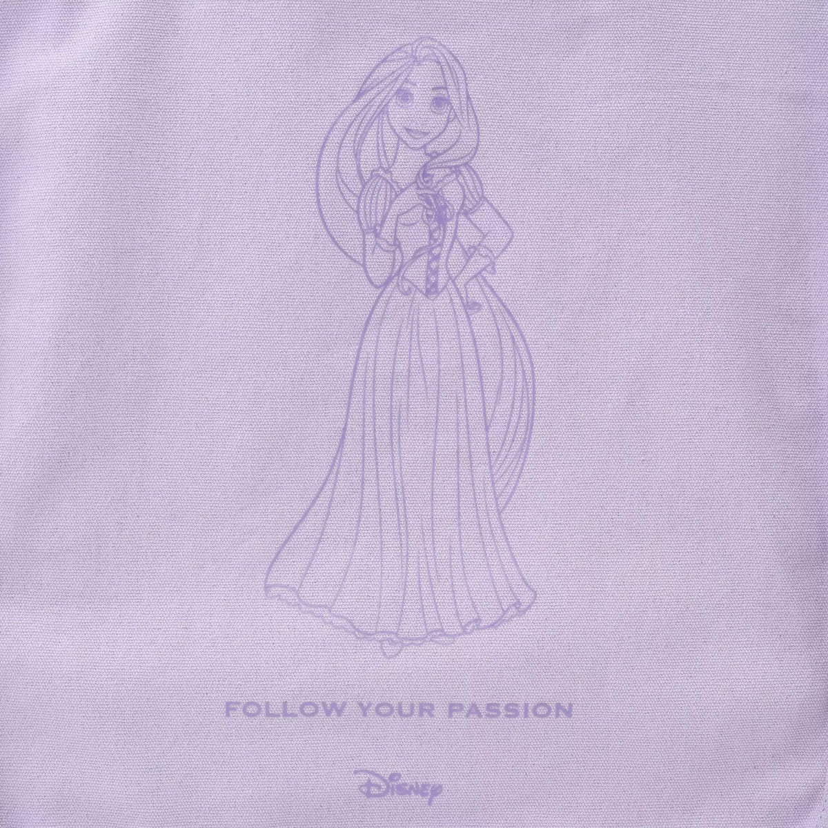 Rapunzel Basic Logo Tote Bag – Disney Princess Casual Cotton Tote
