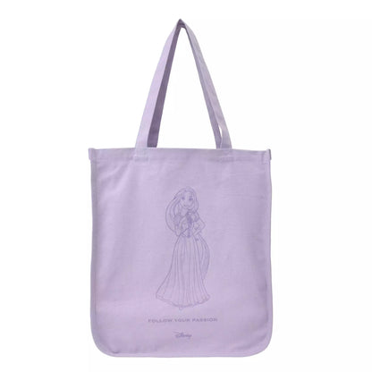 Rapunzel Basic Logo Tote Bag – Disney Princess Casual Cotton Tote