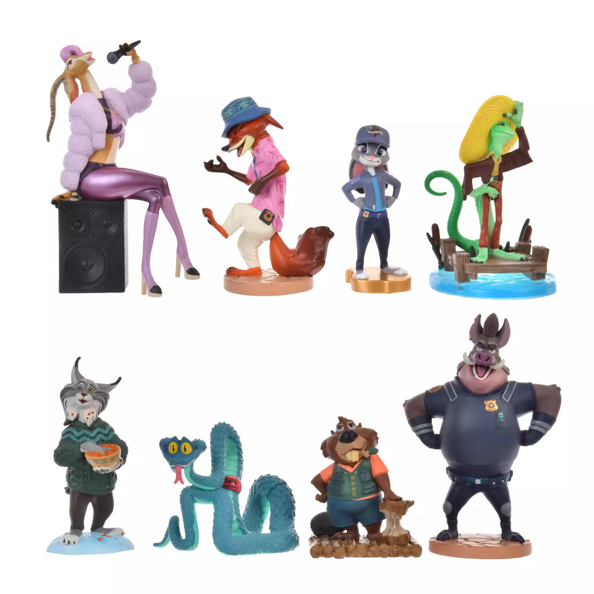 Disney Zootopia 2 Figure Set – Nick Wilde, Judy Hopps, Gazelle & More