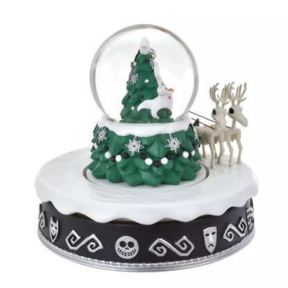 Disney The Nightmare Before Christmas Snow Dome with Moving Sleigh
