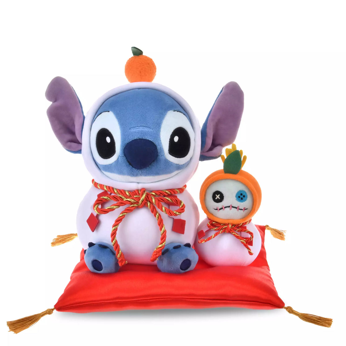 Disney Stitch & Scrump Kagami Mochi Plush 2026 New Year Edition