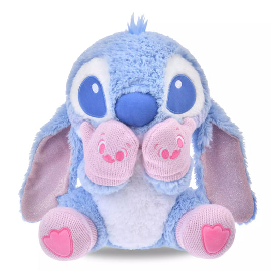 Tokyo Disney Store Stitch Plush Toy Pink x Blue Winter Shiny Color