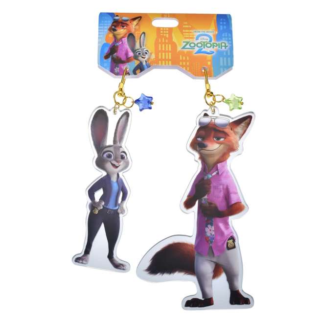 Disney Zootopia 2 Nick Wilde & Judy Hopps Pair Keychain
