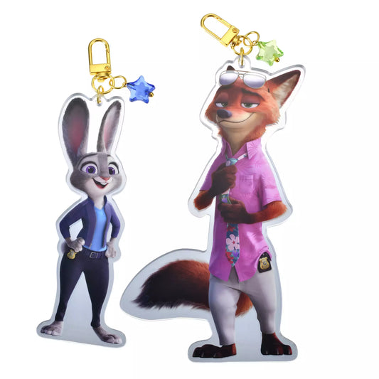 Disney Zootopia 2 Nick Wilde & Judy Hopps Pair Keychain