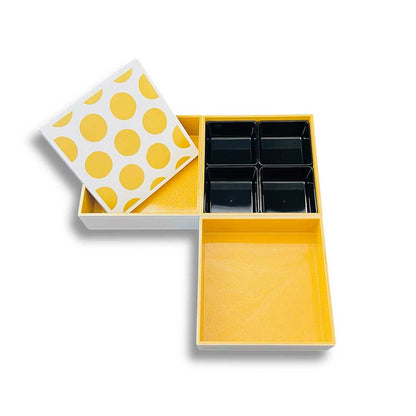 Dot Pattern Ojubako 3-Tier Bento Box