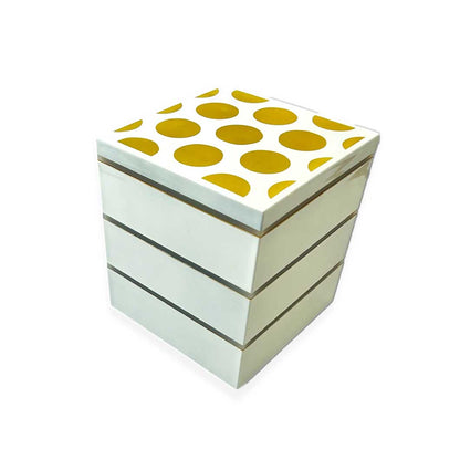 Dot Pattern Ojubako 3-Tier Bento Box