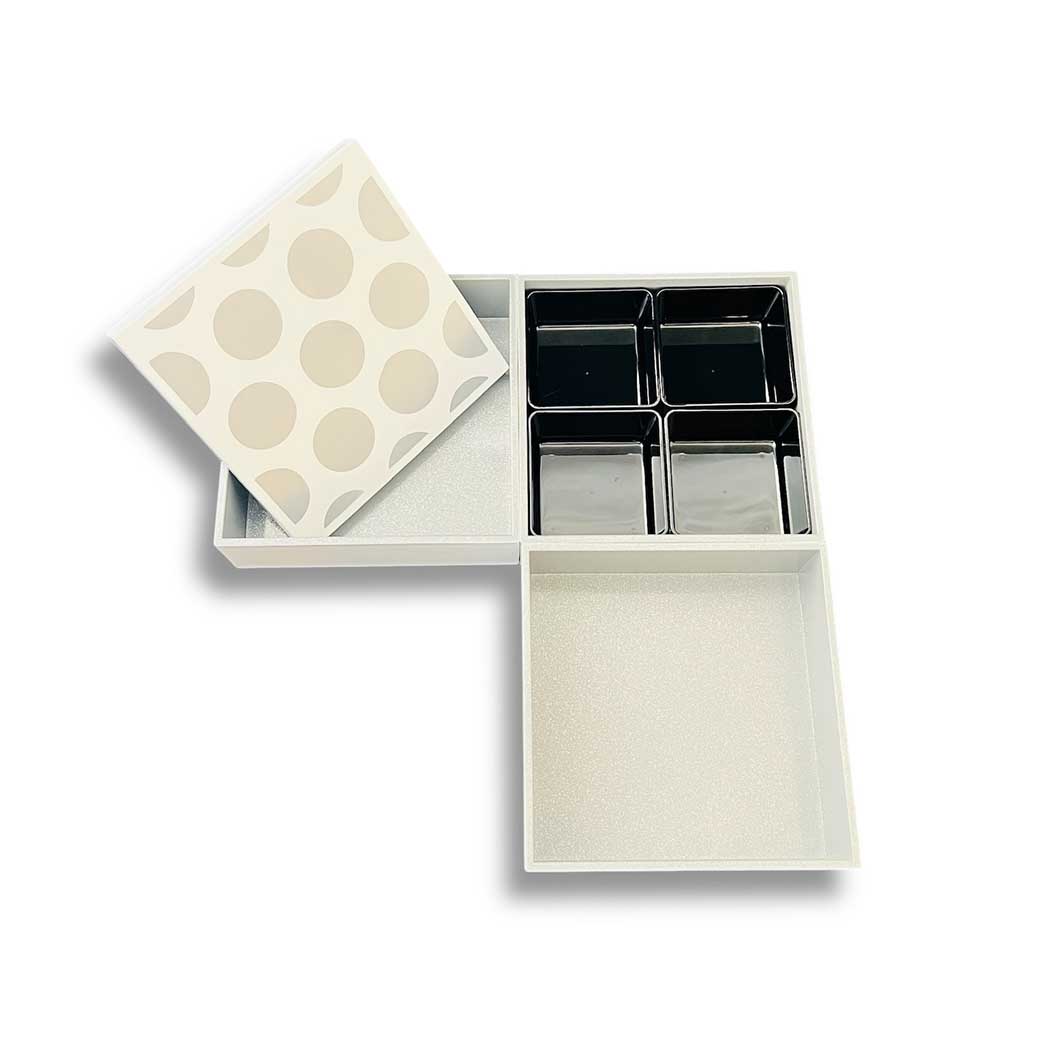 Dot Pattern Ojubako 3-Tier Bento Box