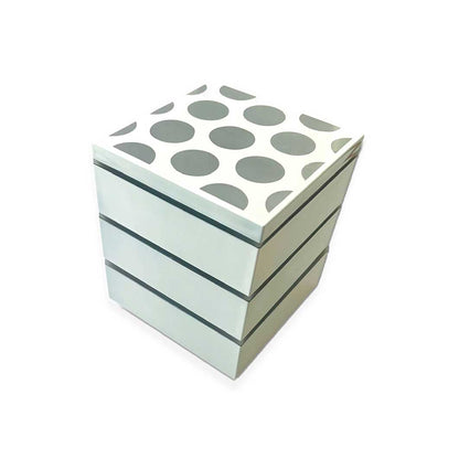Dot Pattern Ojubako 3-Tier Bento Box