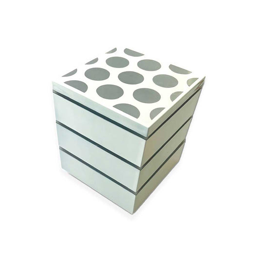 Dot Pattern Ojubako 3-Tier Bento Box