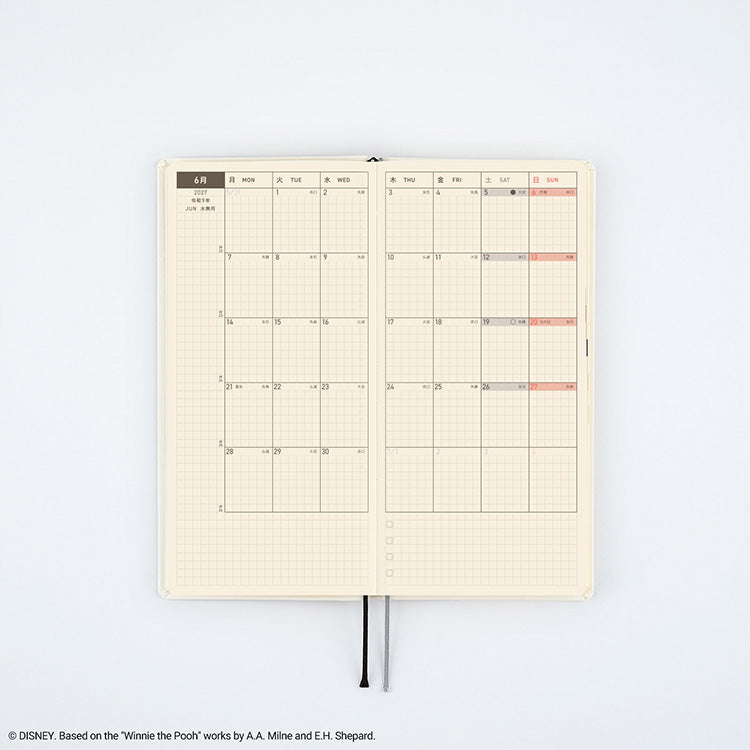 Hobonichi Techo 2027 Weeks Winnie-the-Pooh Story Time Loft Exclusive Planner [Pre-order]
