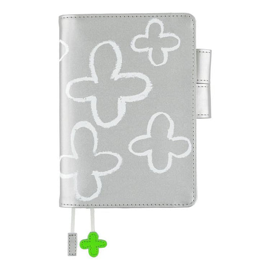 Hobonichi Techo Original A6 Cover Makoto Matsubayashi Silver Flower
