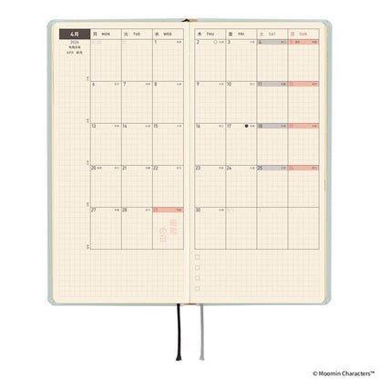 Hobonichi Techo 2026 Moomin "To the Outdoor Dance Floor" Weeks Planner