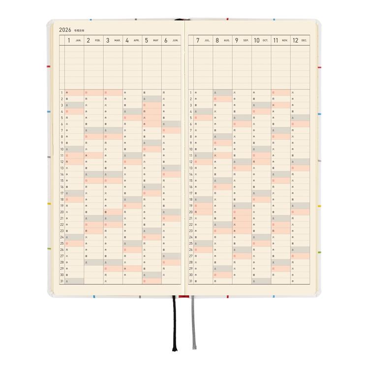 Hobonichi Weeks 100% ORANGE Squirrel Moving Planner Japanese