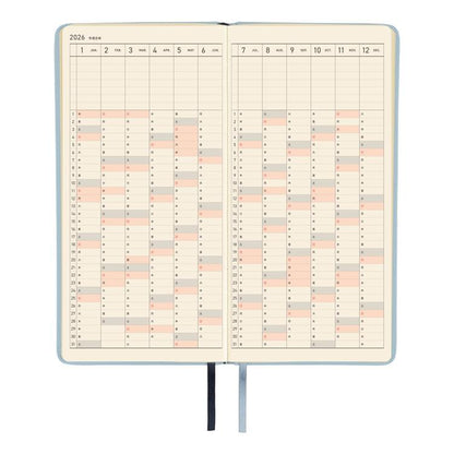Hobonichi Weeks Fine Classic Snow Blue Planner 2026