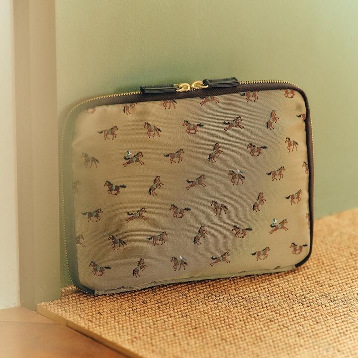 Hobonichi Techo 2026 Tie & Chief Running Horse Drawer Pouch Large