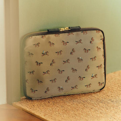 Hobonichi Techo 2026 Tie & Chief Running Horse Drawer Pouch Large