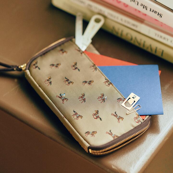 Hobonichi Techo 2026 Tie & Chief Running Horse Drawer Pouch