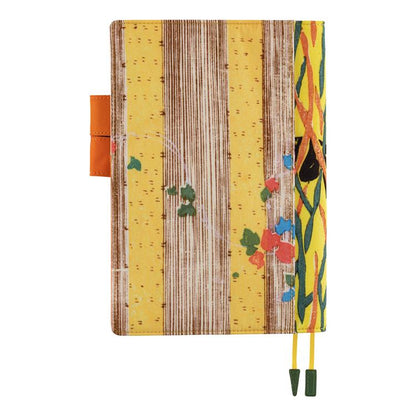 Hobonichi Techo 2026 Unsodo Bijutsukai Cousin A5 Wild Rabbit Yellow Floral Design Cover