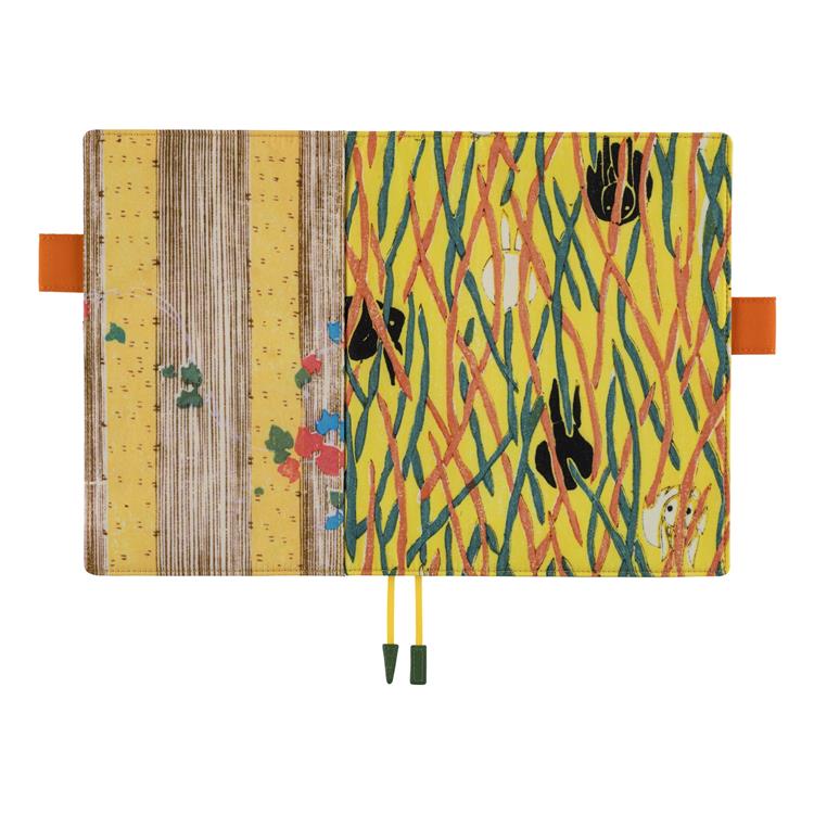 Hobonichi Techo 2026 Unsodo Bijutsukai Cousin A5 Wild Rabbit Yellow Floral Design Cover
