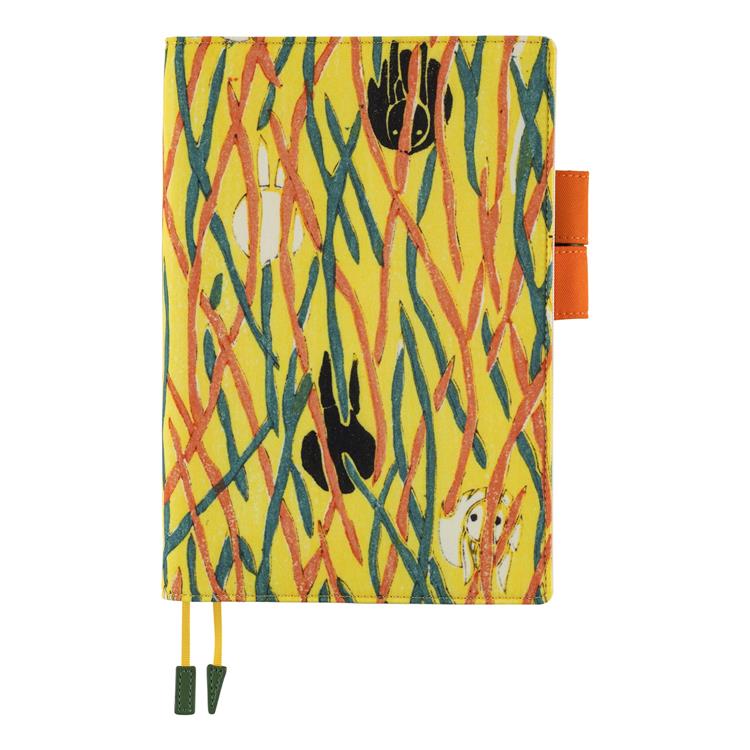 Hobonichi Techo 2026 Unsodo Bijutsukai Cousin A5 Wild Rabbit Yellow Floral Design Cover