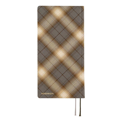 Hobonichi Techo 2026 Weeks Foggy Check Shirt Fabric Planner