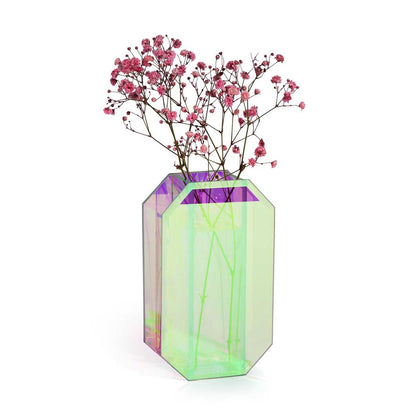 Mirage Octagon Glass Vase