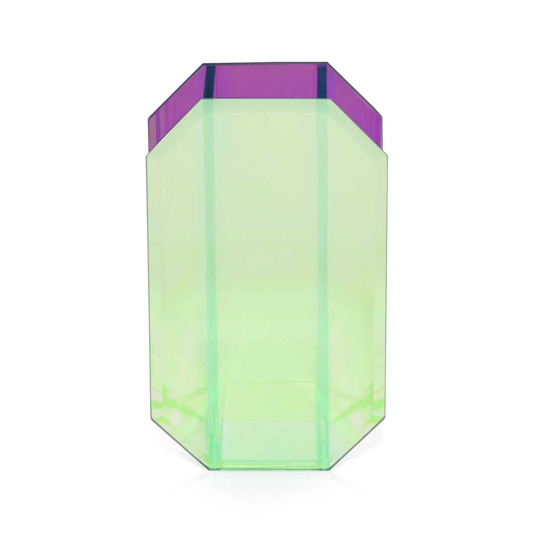 Mirage Octagon Glass Vase