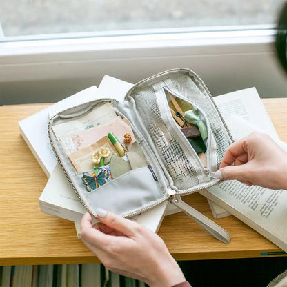 Hobonichi Techo 2026 Small Drawer Pouch – Toshiyuki Fukuda Delivering Flowers