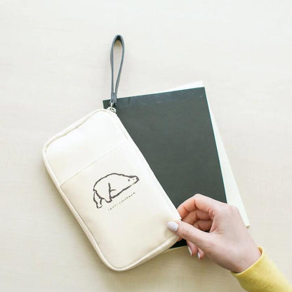 Hobonichi Techo 2026 Small Drawer Pouch – Izumi Shiokawa Polar Bear