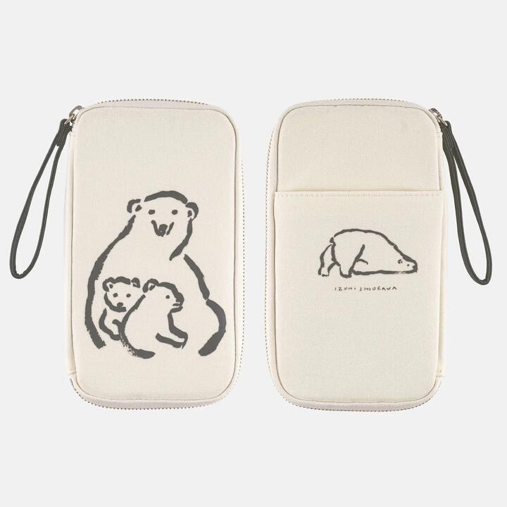 Hobonichi Techo 2026 Small Drawer Pouch – Izumi Shiokawa Polar Bear