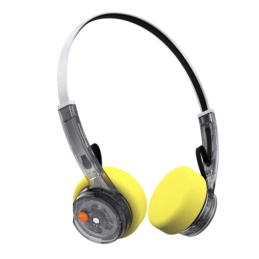 MONDO Freestyle Transparent Smoky Gray Bluetooth On-Ear Headphones