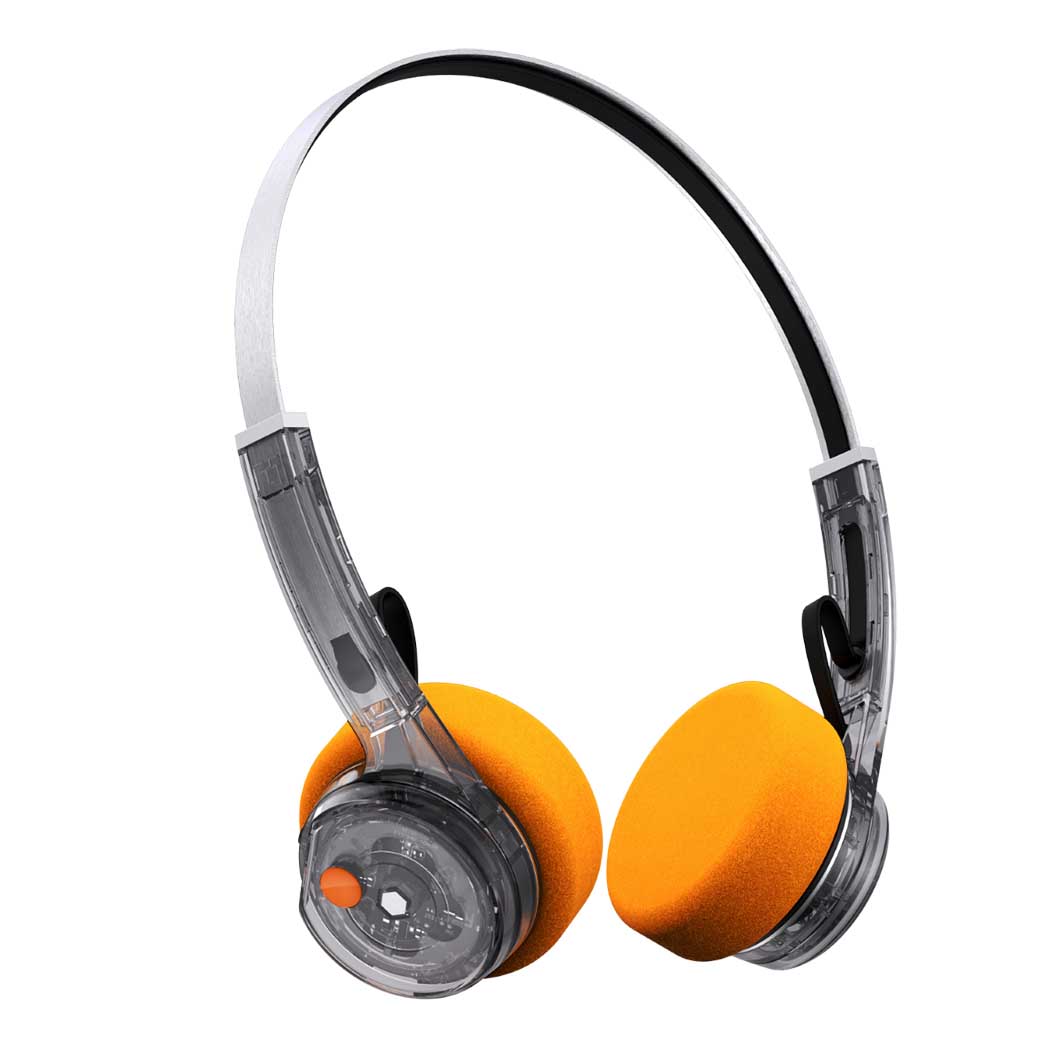 MONDO Freestyle Transparent Smoky Gray Bluetooth On-Ear Headphones