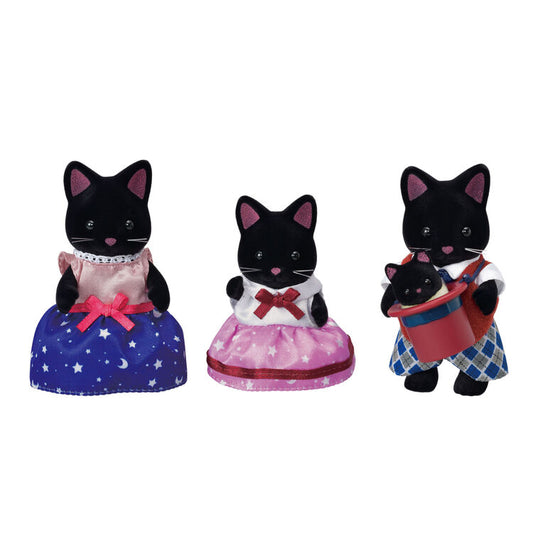 Sylvanian Families Starry Sky Cat Family Figure Set 4pcs Poseable Dolls