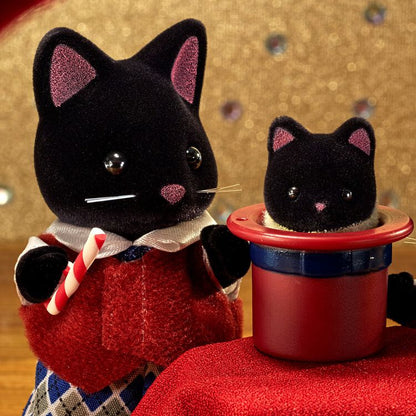 Sylvanian Families Starry Sky Cat Family Figure Set 4pcs Poseable Dolls