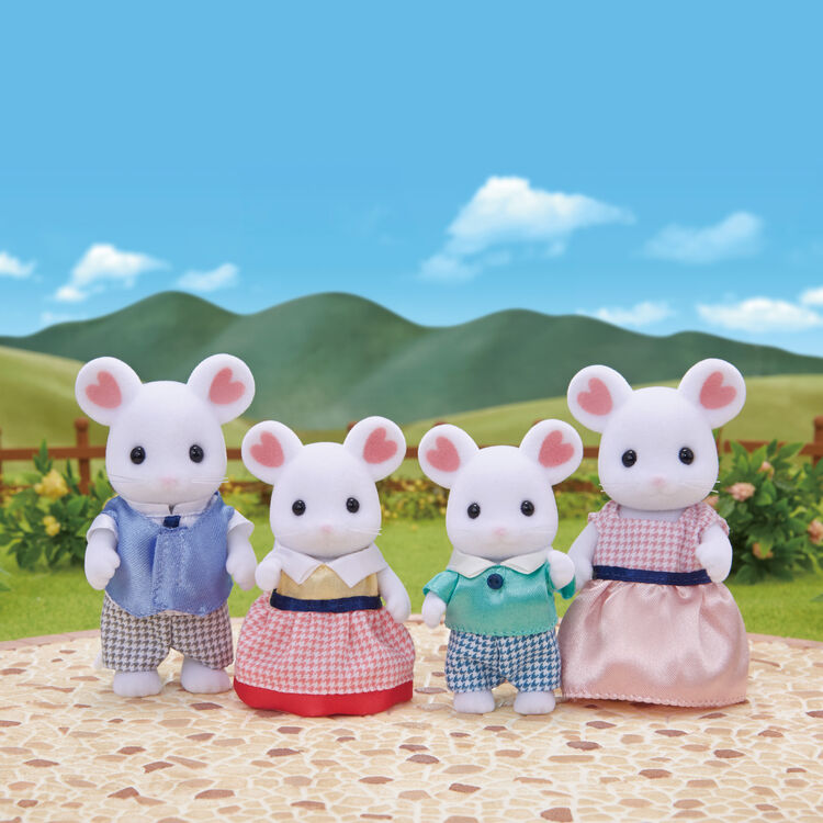 Sylvanian Families Marshmallow Mouse Family Figure Set