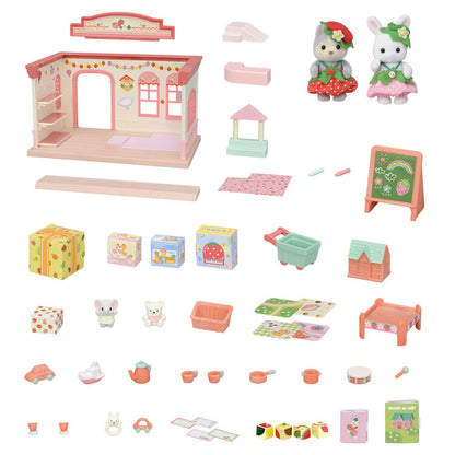 Sylvanian Families Strawberry Nursery Room Playset