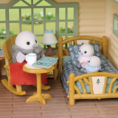 Sylvanian Families Long-Tailed Tit Cozy Log Cottage Set