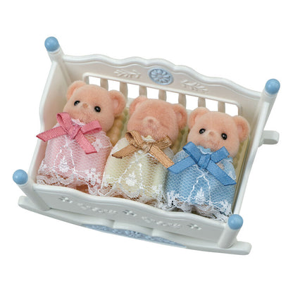 Sylvanian Families Biscuit Bear Triplets Healthy Baby Set