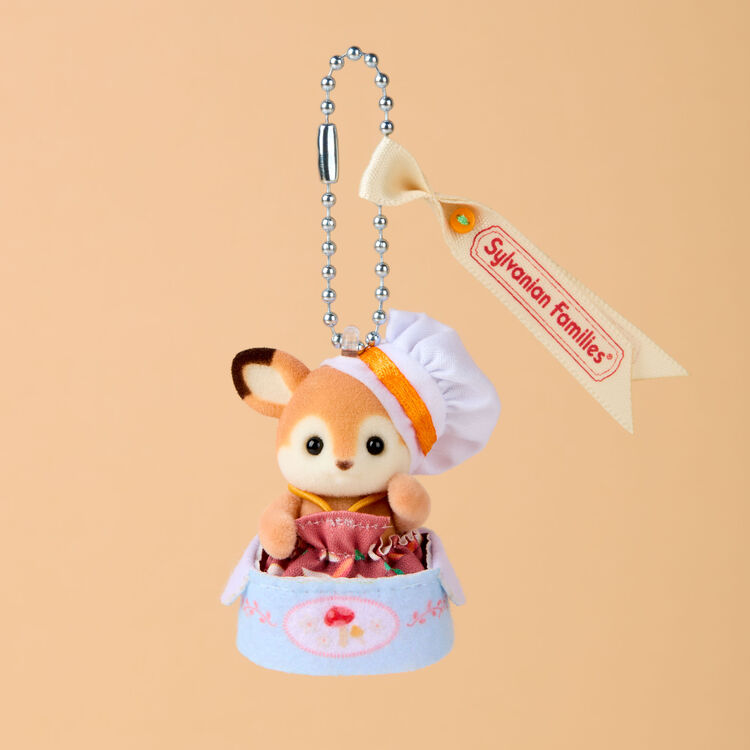 Sylvanian Families Deer Baby Soup Pot Costume Keychain