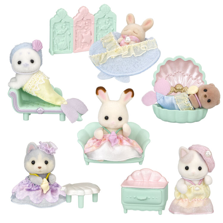 Sylvanian Families Baby Furniture Collection Yumemiro Mermaid Blind Box Figure（12pcs）