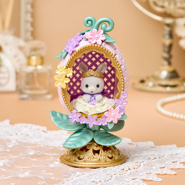 Sylvanian Families Cotton Rabbit Floral Egg Figure Set