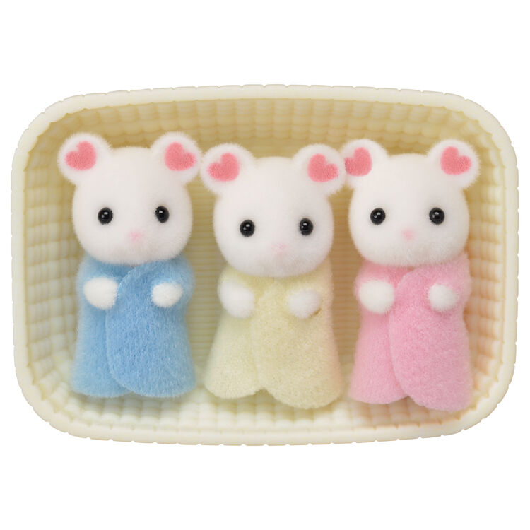 Sylvanian Families Marshmallow Mouse Triplets Figure Set